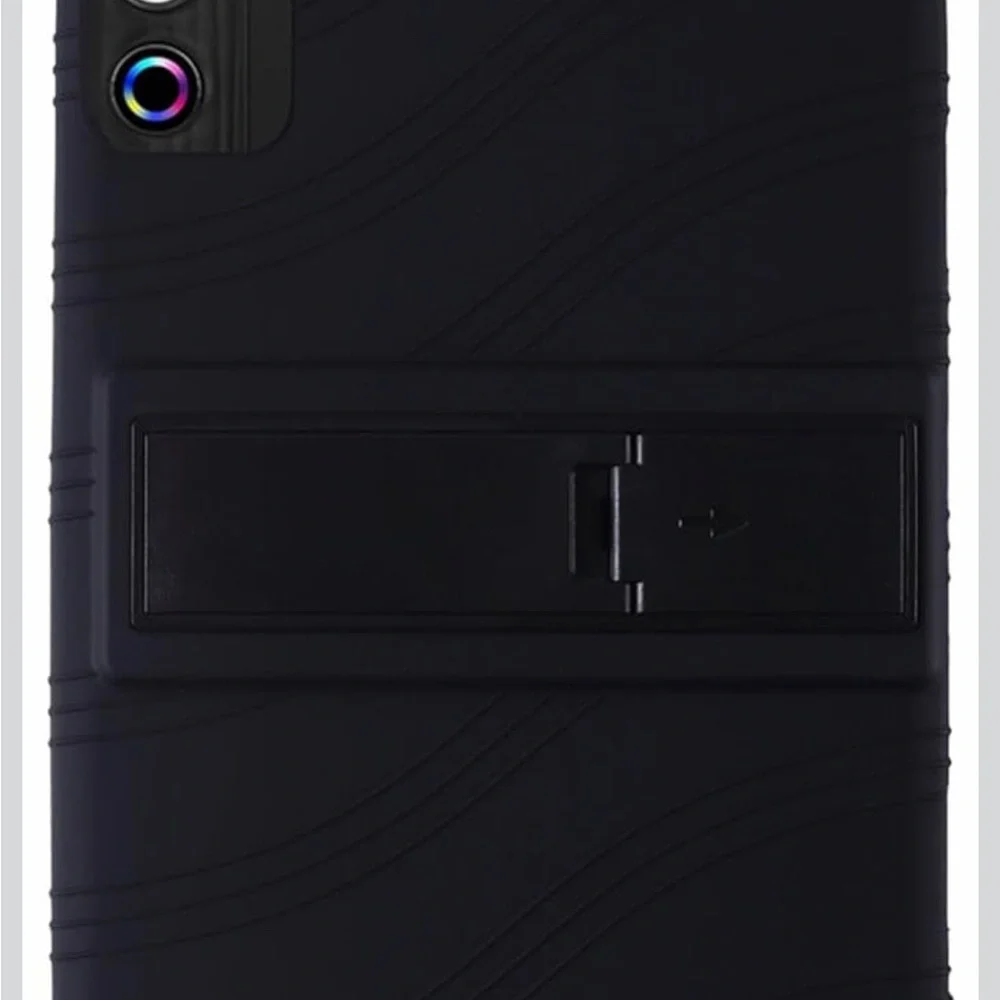 Black Shockproof Tablet Case with Honeycomb Grip
